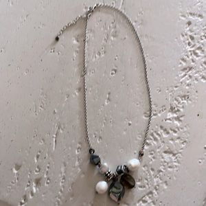 Silpada Pearl Brass She’ll Sterling Silver Necklace